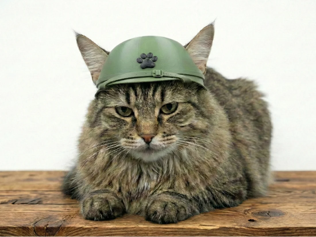 Декоративный шлем для кота